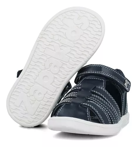 Foto 5 | Sandalias de Piel Zapakids Flex K36910-1-c Azul Marino para Niño