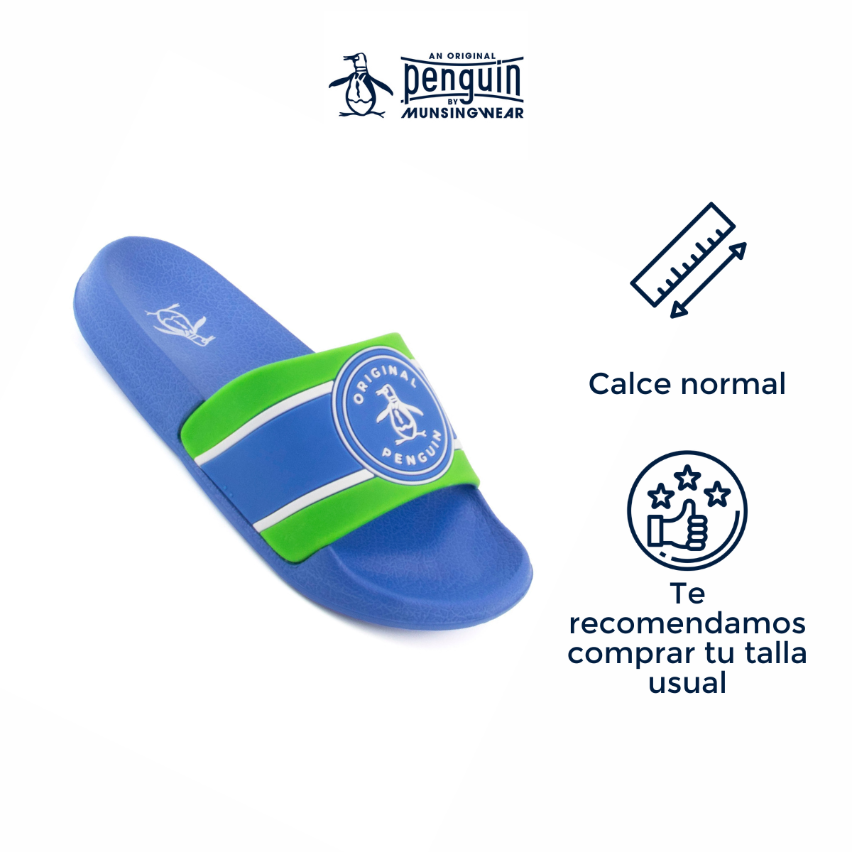 Foto 4 pulgar | Sandalias Original Penguin Style Joe Azul Marino para Niño