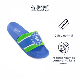 Foto 3 | Sandalias Original Penguin Style Joe Azul Marino para Niño