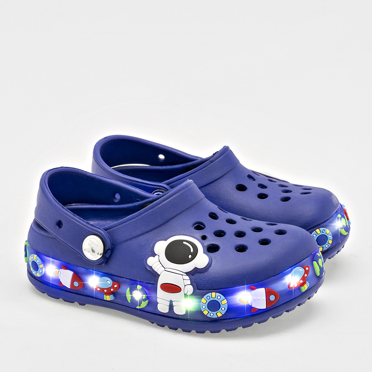 Foto 3 pulgar | Eva Moda Sandalia Para Bebé Niño Azul, Con Luces