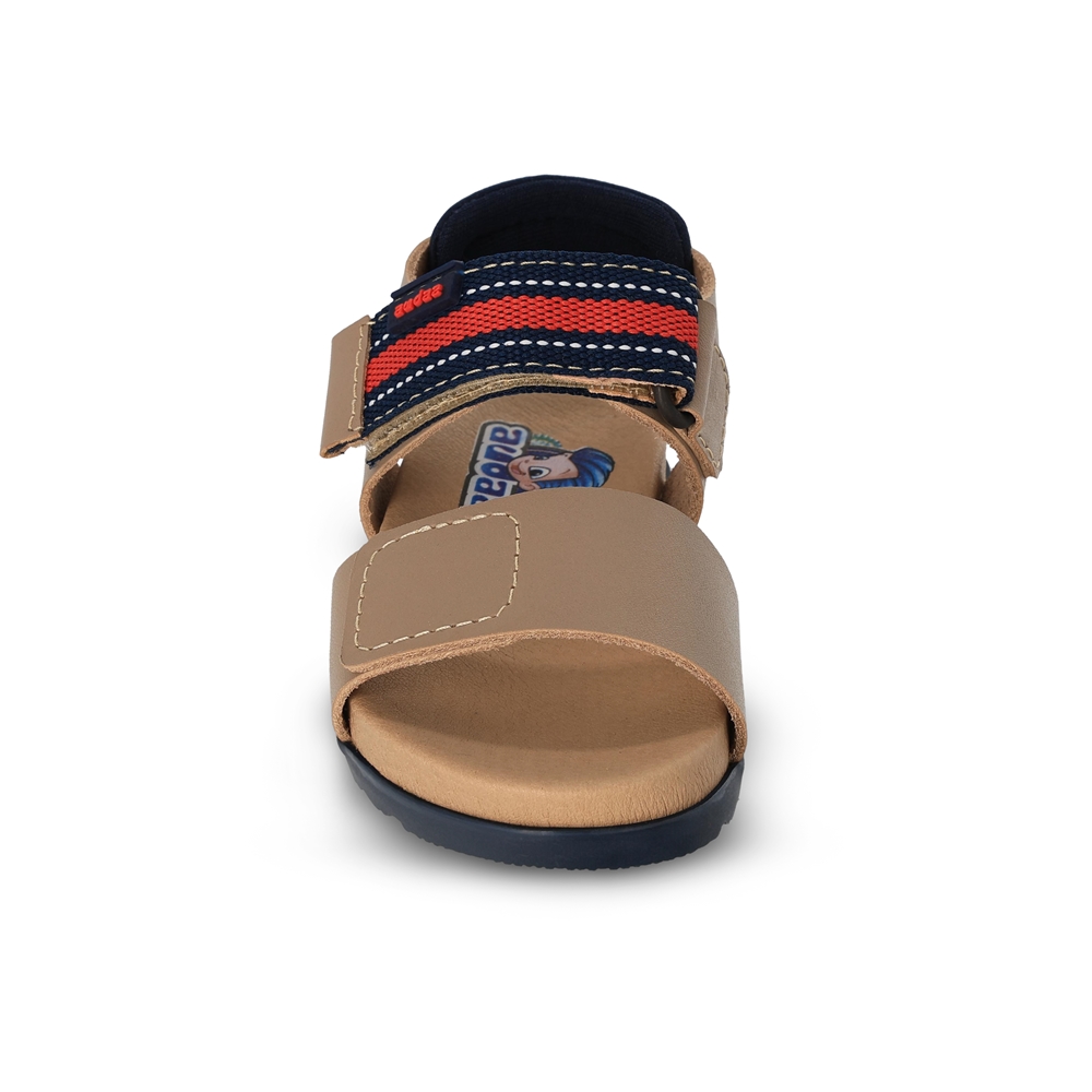 Foto 4 pulgar | Sandalia Para Niño Audaz 101706-l Color Beige Con Ajuste Velcro