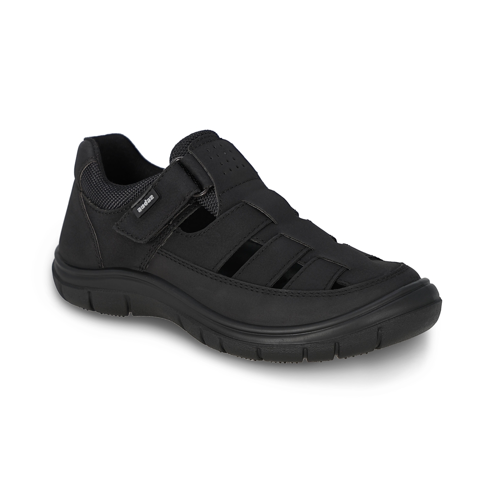 Sandalia Casual Audaz 168301-a Negro con Ajuste de Velcro para Niño