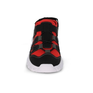 Foto 3 | Sandalias Casuales Audaz Negros con Detalles en Rojo y Ajuste Velcro para Niño