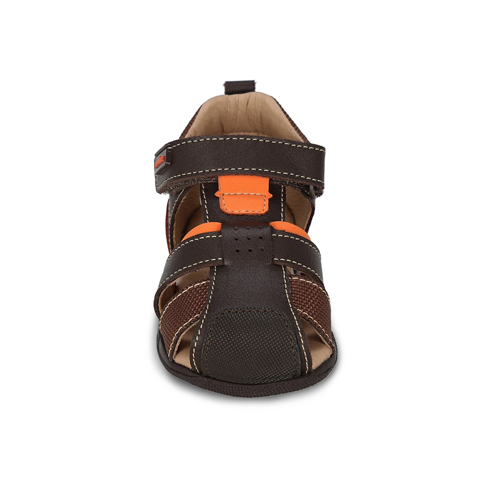 Foto 4 pulgar | Sandalia para Niño Audaz Café Ajuste Velcro