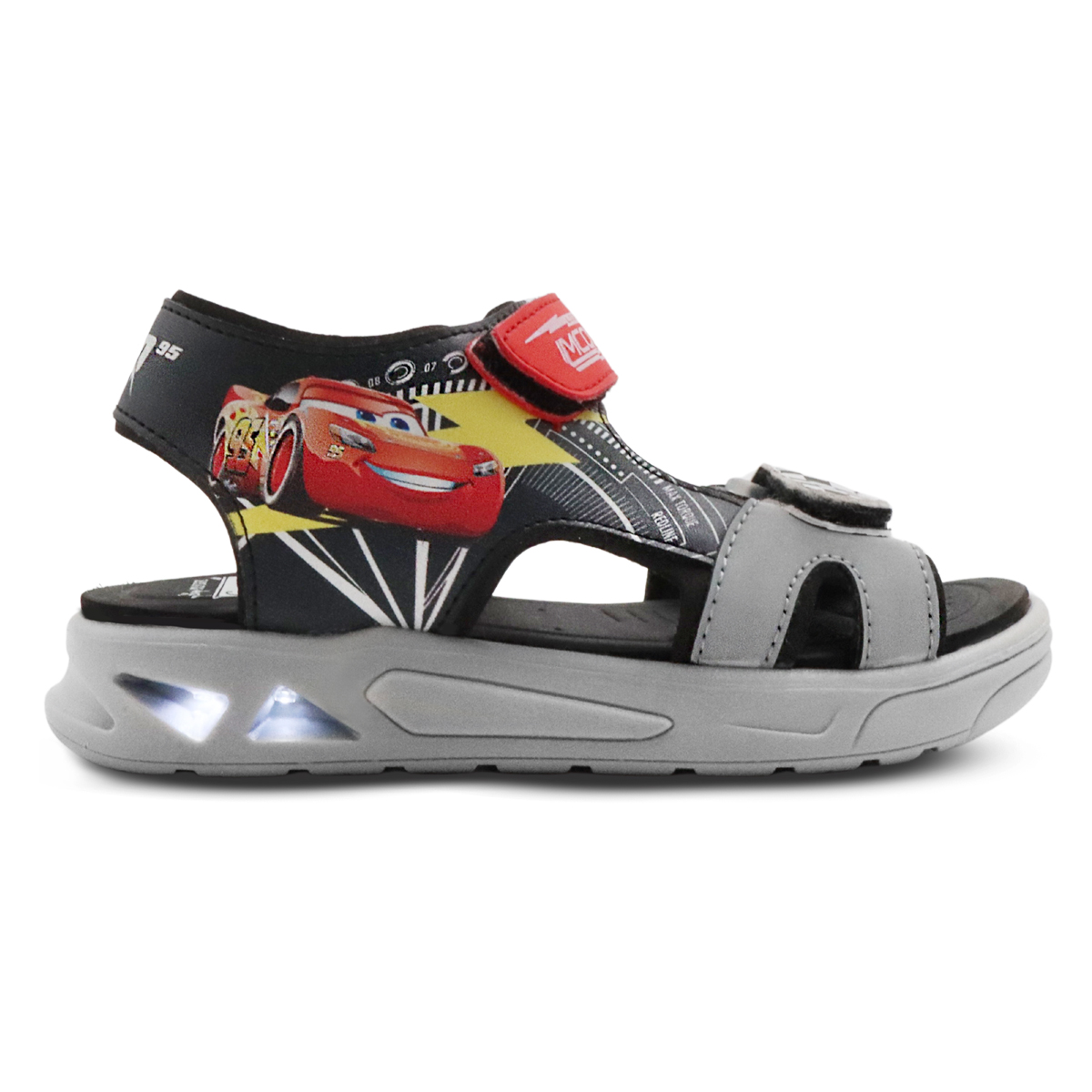 Sandalias Disney Cars Rayo Mcqueen Con Luces