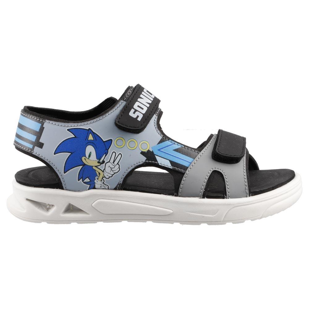 Foto 2 pulgar | Sandalias Sonic Niño Chanclas Comodas Casuales Negro