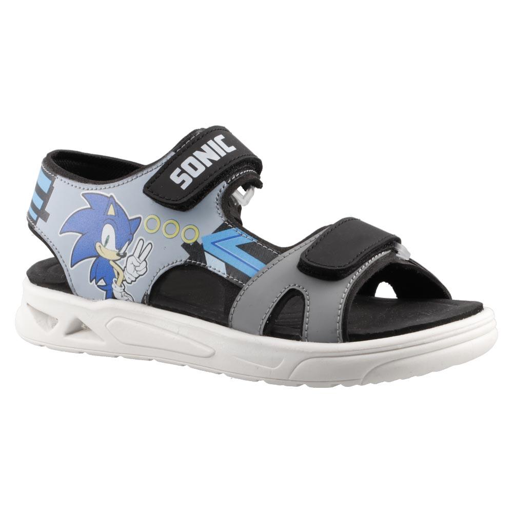 Foto 3 pulgar | Sandalias Sonic Niño Chanclas Comodas Casuales Negro