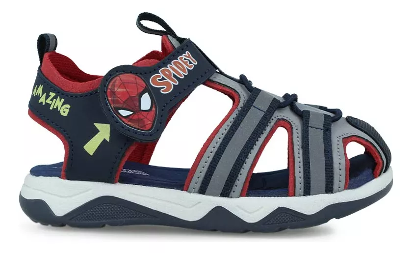 Foto 1 | Sandalia Huarache Spider Man Mv961513 Niño Sintético Casual Azul