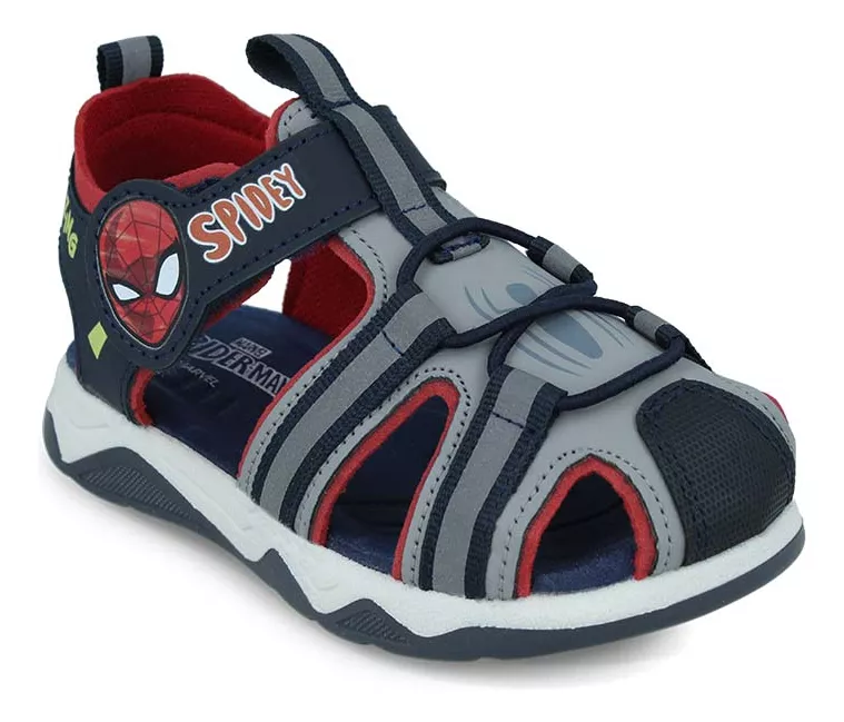 Foto 3 pulgar | Sandalia Huarache Spider Man Mv961513 Niño Sintético Casual Azul