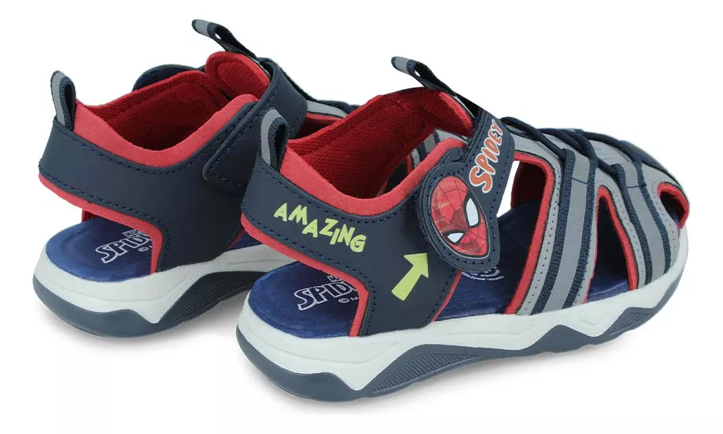 Foto 5 pulgar | Sandalia Huarache Spider Man Mv961513 Niño Sintético Casual Azul