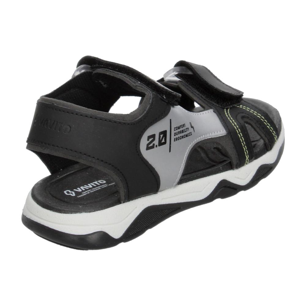 Foto 4 pulgar | Sandalias Vavito Negro Para Niño T18-22 [vvv1162] Negro