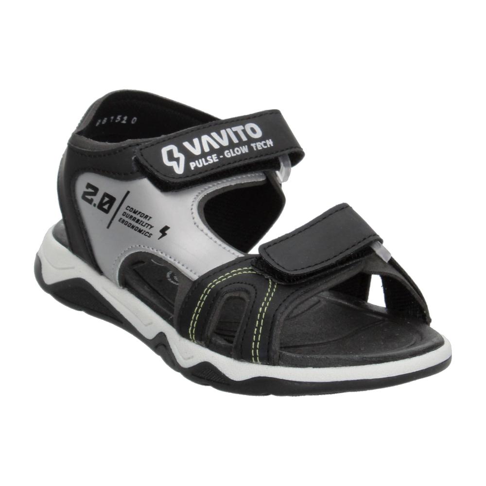 Foto 5 pulgar | Sandalias Vavito Negro Para Niño T18-22 [vvv1162] Negro