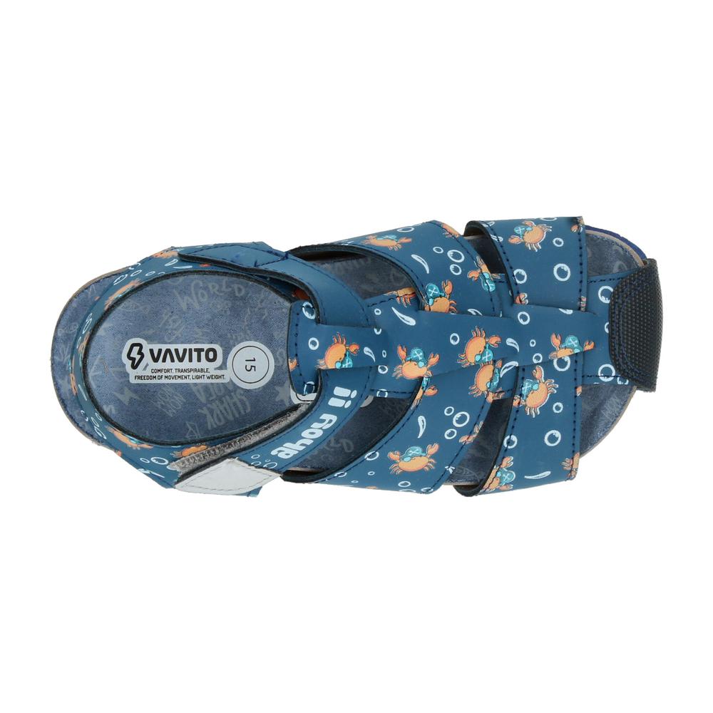 Foto 9 pulgar | Sandalias Vavito Azul Para Niño T15-18 [vvv1155] Azul Marino