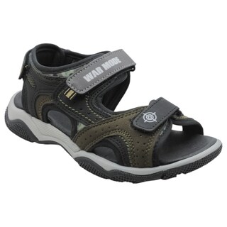 Foto 1 | Sandalias Exterior Piel Vegana Color Olivo Para Niño De Rbcollection