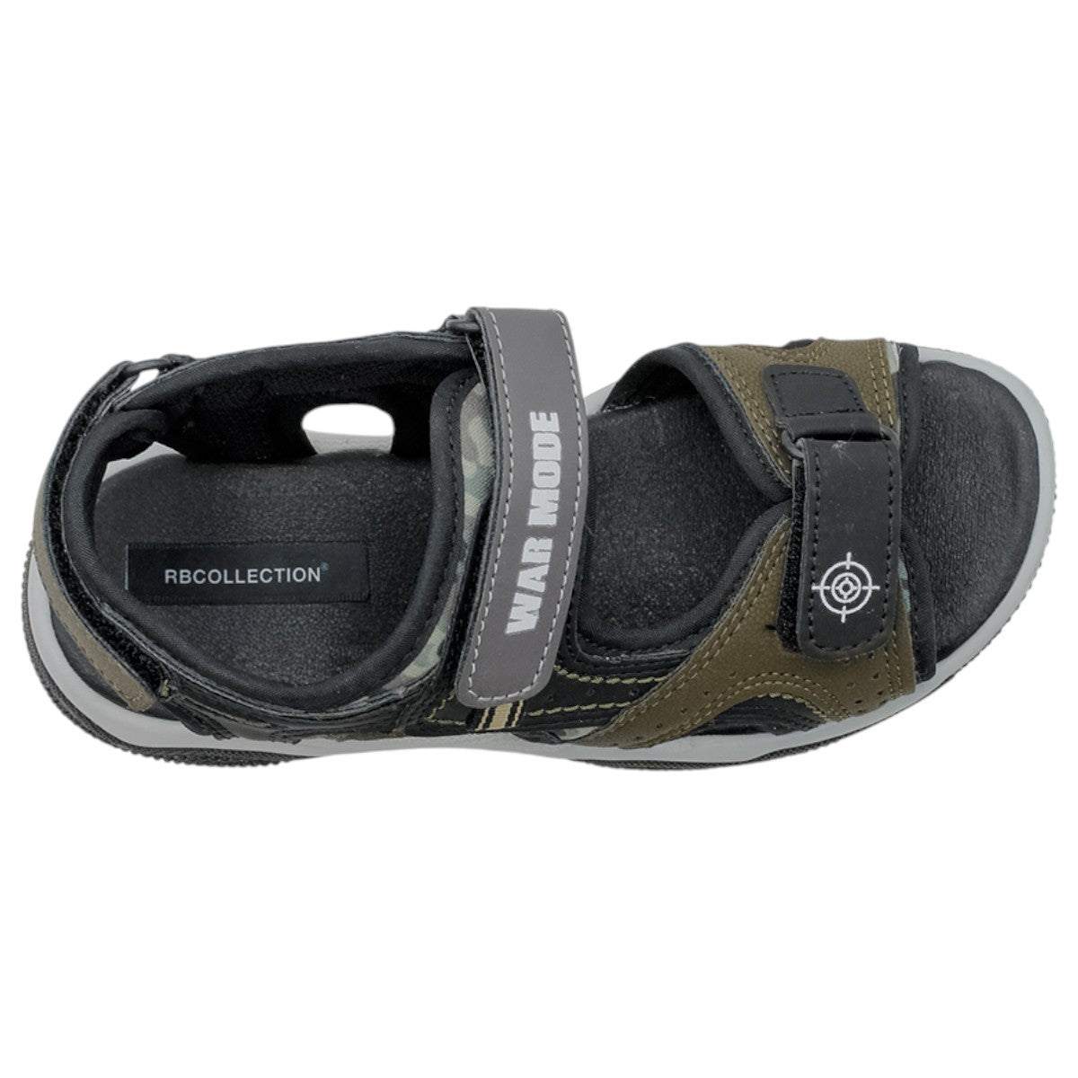 Foto 4 pulgar | Sandalias Exterior Piel Vegana Color Olivo Para Niño De Rbcollection