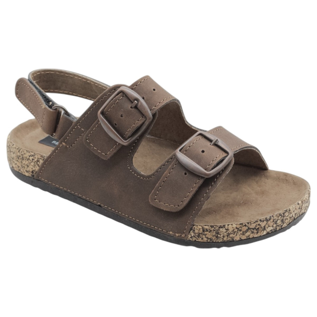 Foto 1 | Sandalias Exterior Piel Color Café Para Niño De Rbcollection