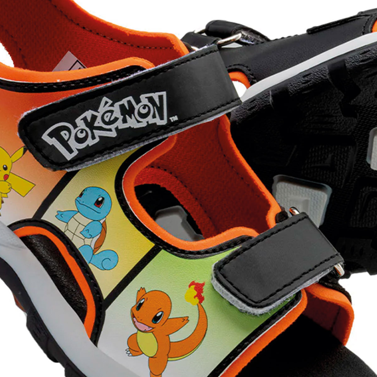 Foto 7 pulgar | Sandalia Pokémon Yuyin Negra Para Niño Con Velcro Ajustable