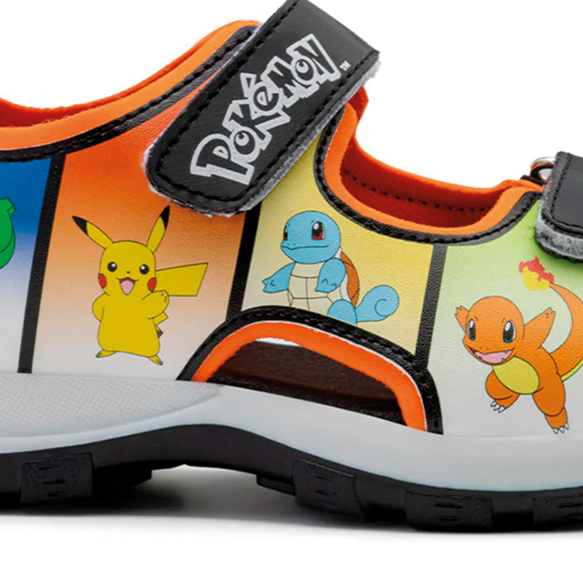 Foto 8 pulgar | Sandalia Pokémon Yuyin Negra Para Niño Con Velcro Ajustable