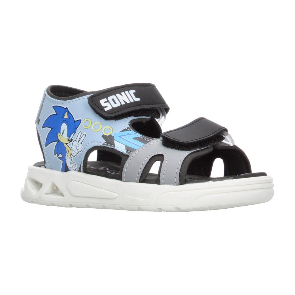 Foto 3 pulgar | Sandalias Sonic Gris Para Niño T15-18 [son10] Gris