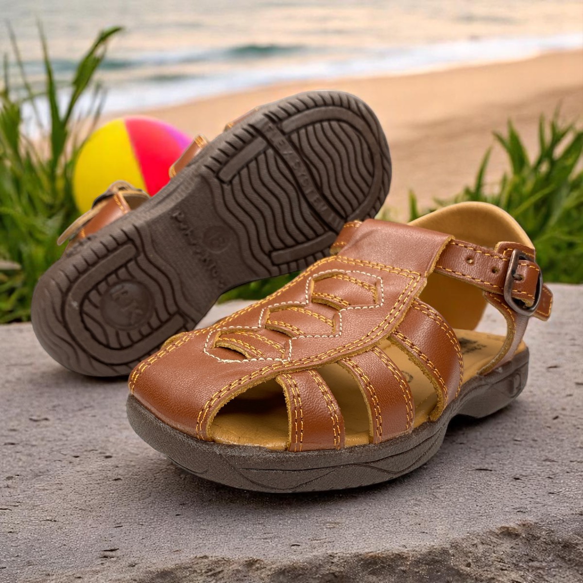 Foto 3 pulgar | Huaraches Cómodos Para Niño, Diseño Actual Y Felicidad