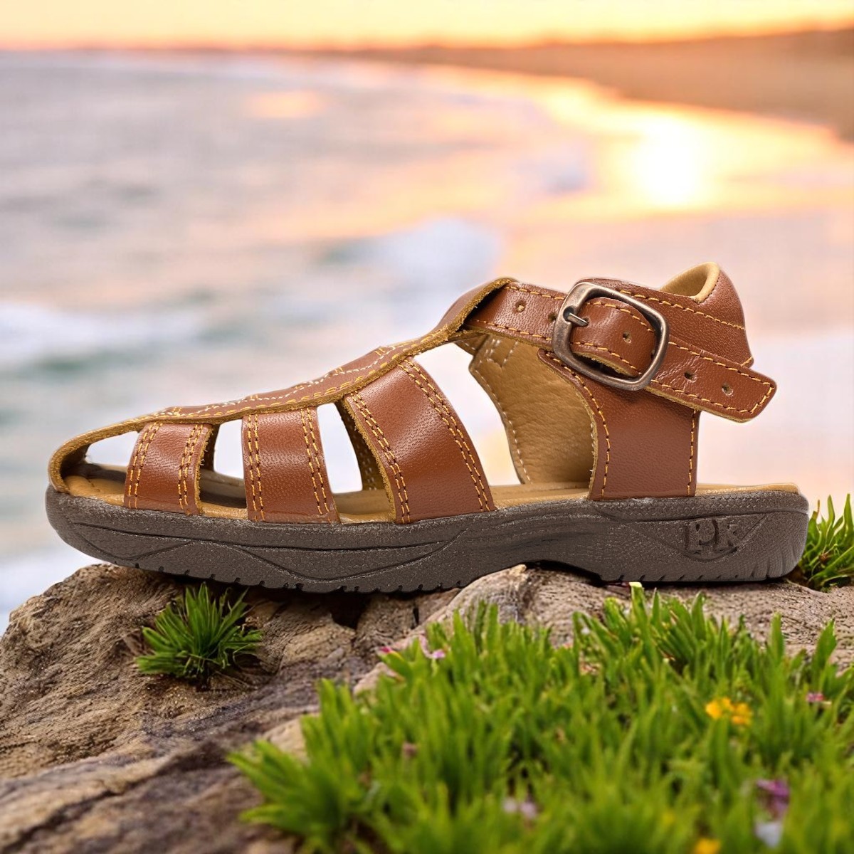 Foto 9 pulgar | Huaraches Cómodos Para Niño, Diseño Actual Y Felicidad