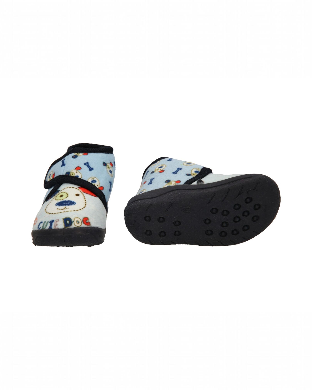 Foto 3 pulgar | Botas De Frio Baby Room Para Niños Con Diseño De Perrito Azul, Suela Antiderrapante.
