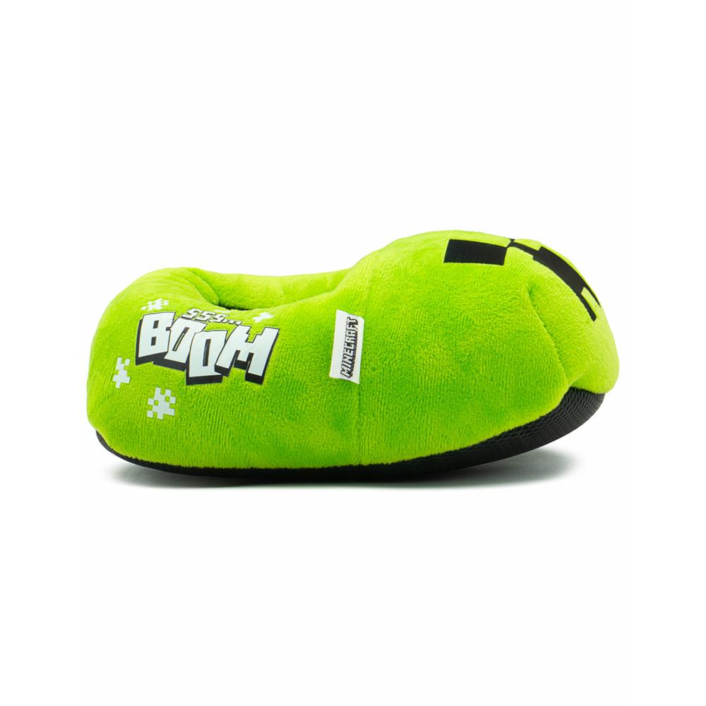 Foto 2 pulgar | Pantufla Yuyin Para Niño Diseño Minecraft Creeper Boom Ligera Verde