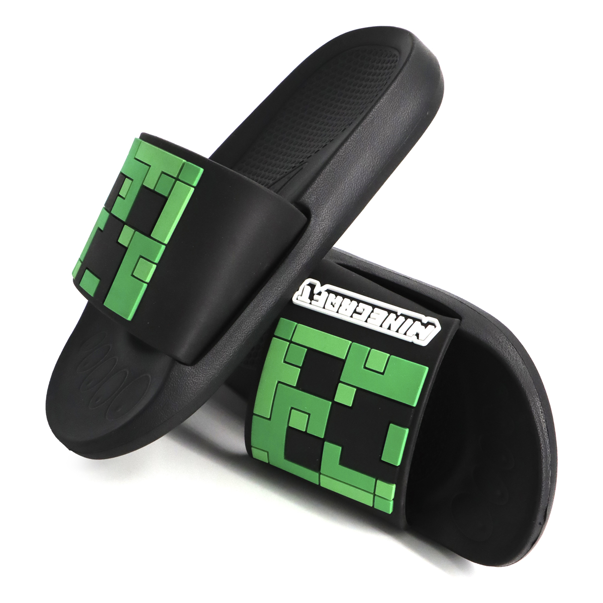 Foto 5 pulgar | Sandalias Minecraft Creeper Para Niños