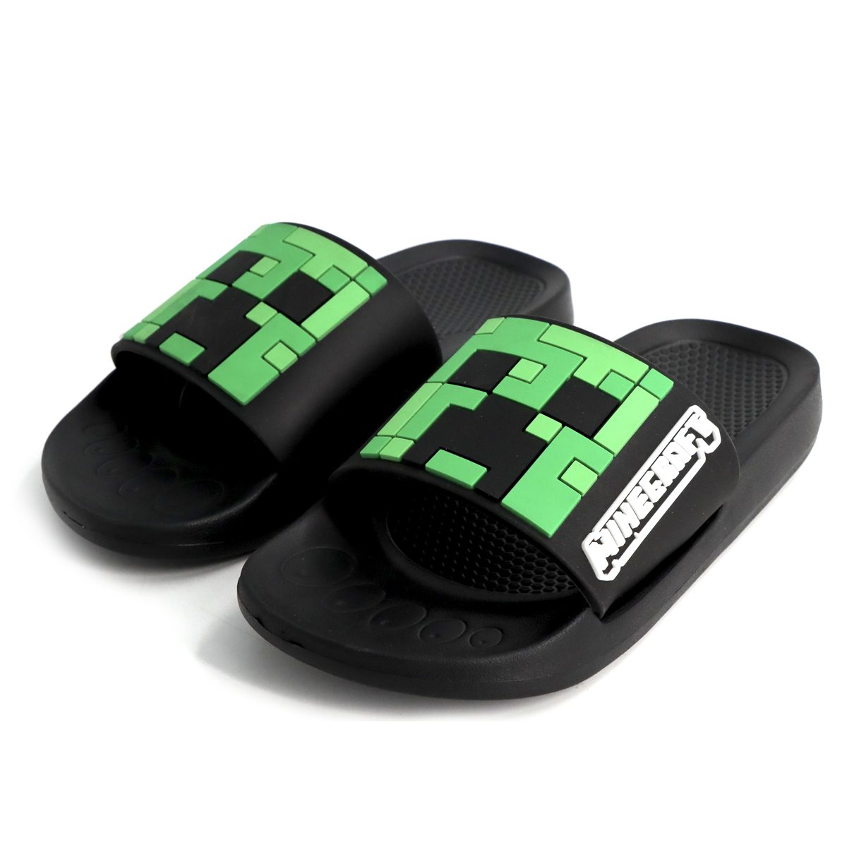 Foto 8 pulgar | Sandalias Minecraft Creeper Para Niños
