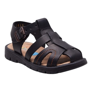 Foto 1 | Sandalias Calzado Watanabe Color Negro Niño Abiertas Costura Contraste