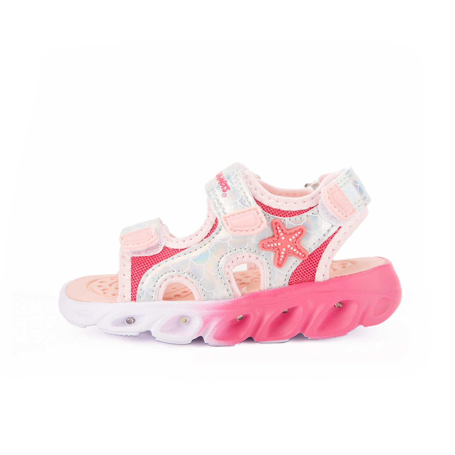 Foto 5 pulgar | Sandalias Bubble Gummers Yuriko Para Niña Con Luces