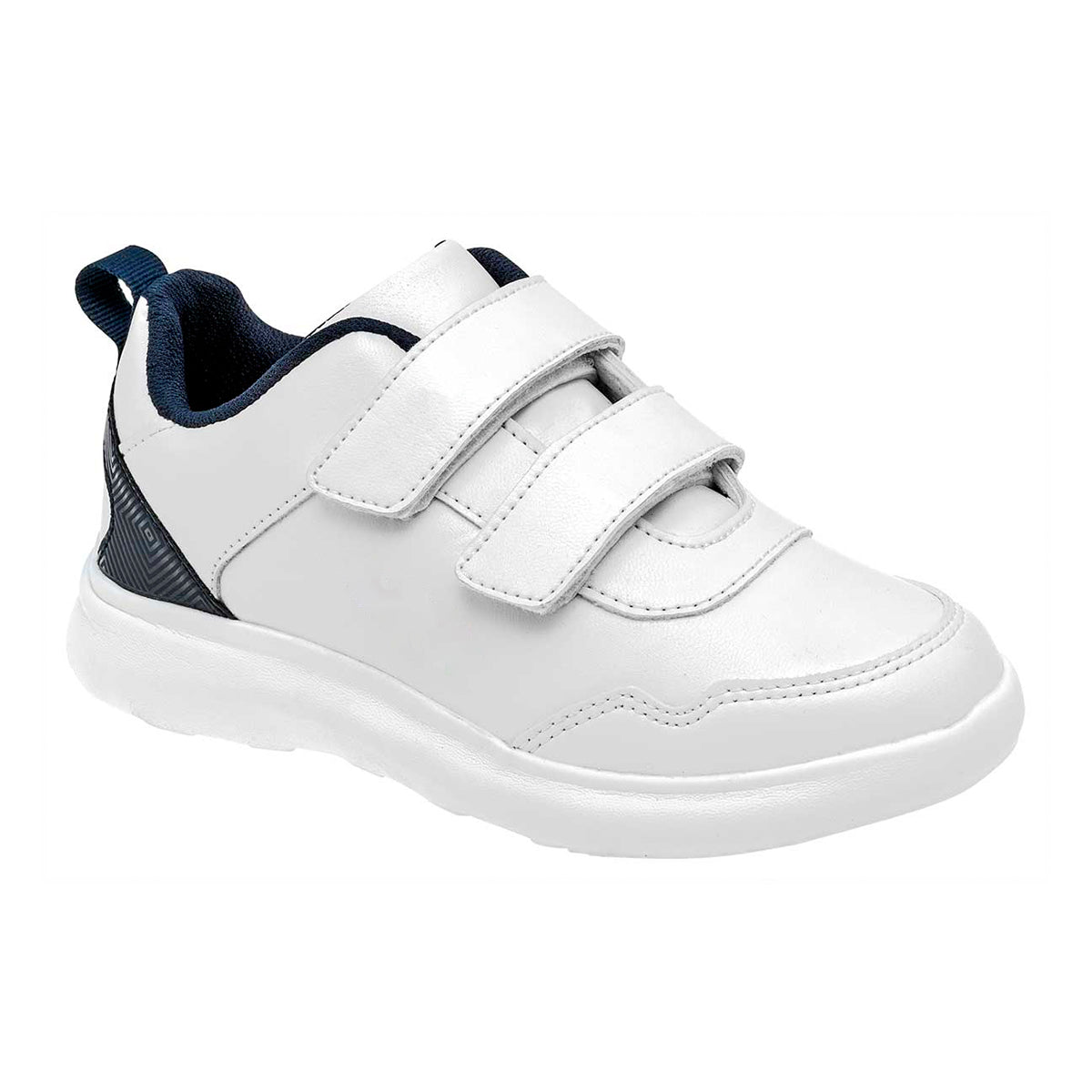 Tenis Escolares de Piel RBCollection 21021 Blanco para Niño