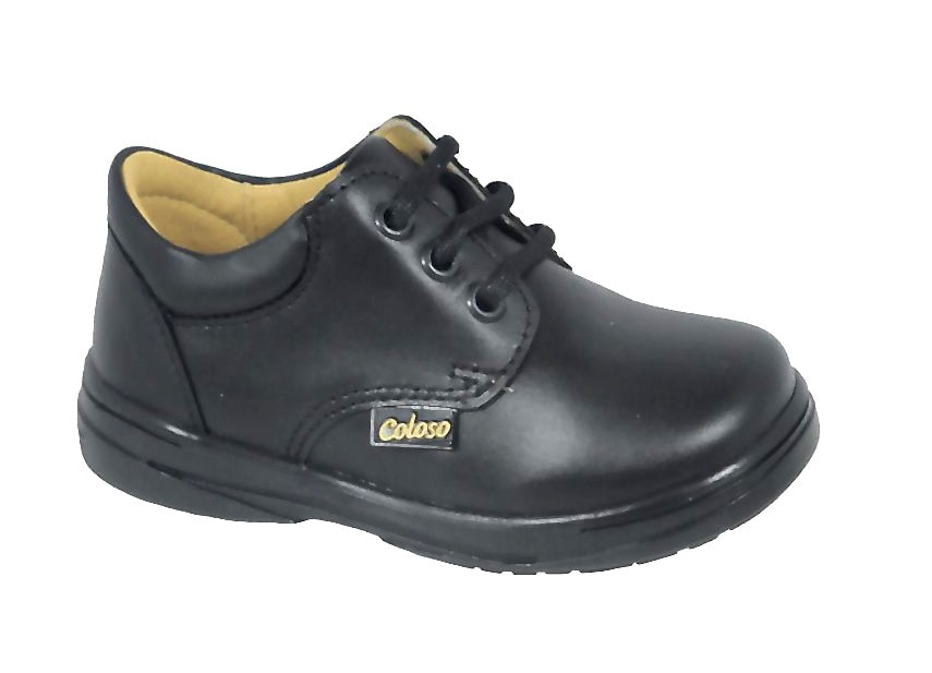 Zapatos Escolares Coloso 454-01 Negros para Niño