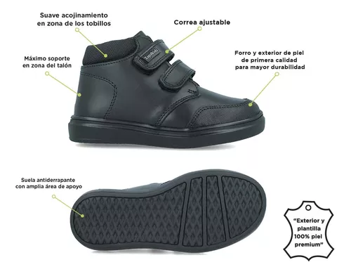 Foto 6 pulgar | Zapatos Escolares Zapakids Negros