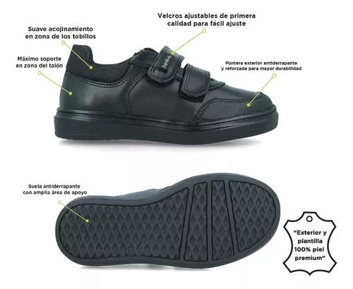 Foto 5 | Zapatos Escolares Zapakids Negros para Niño