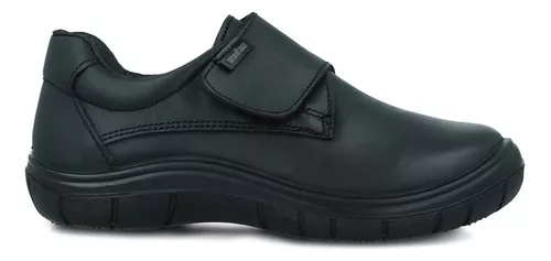 Zapato Escolar Audaz 164903-a Negro De Piel Niño