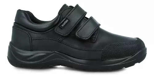 Zapato Escolar Audaz 163912-a  Negro De Piel Niño