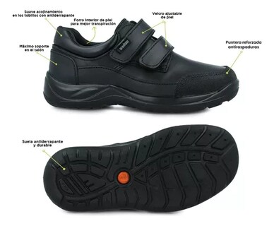 Foto 6 | Zapato Escolar Audaz 163912-a Negro De Piel Niño