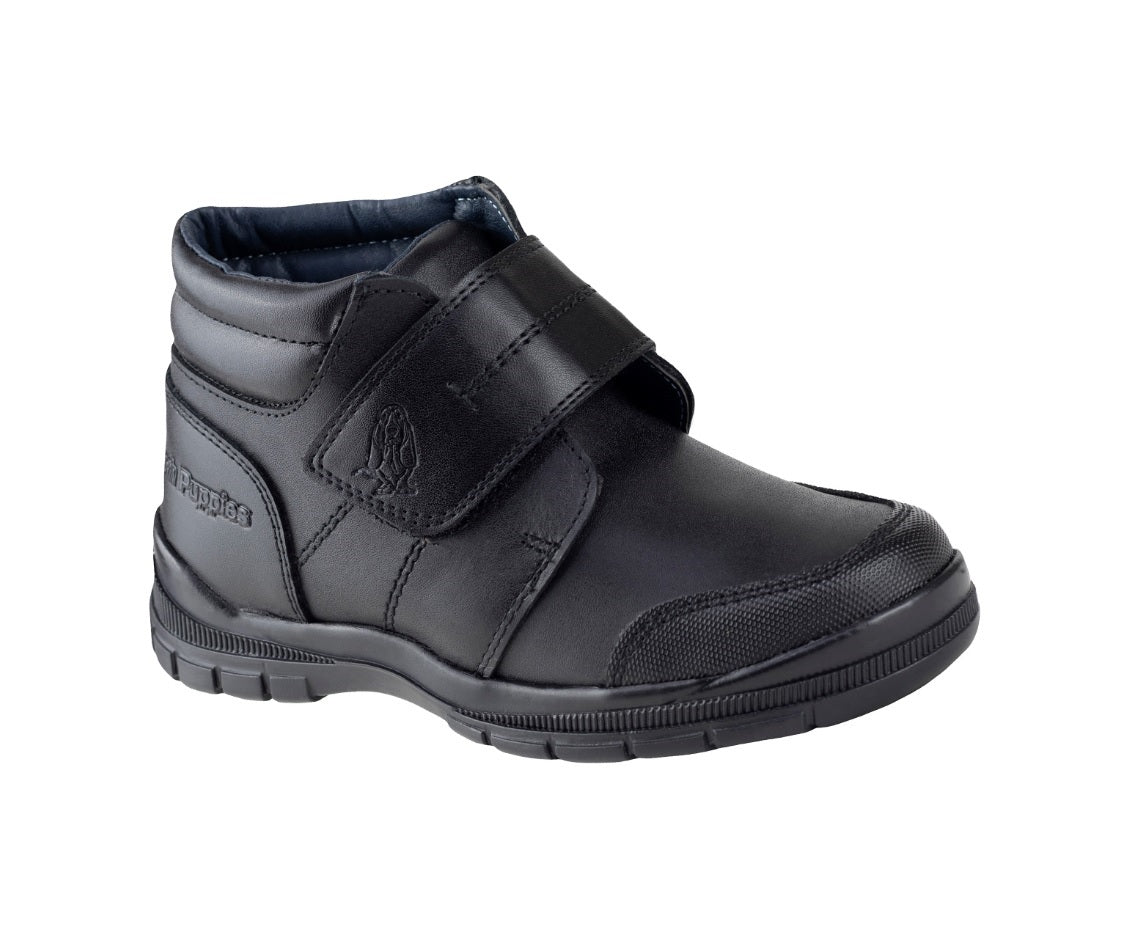 Zapatos Hush Puppies Kids Hp01477 Danubio Negro Escolar Caballero