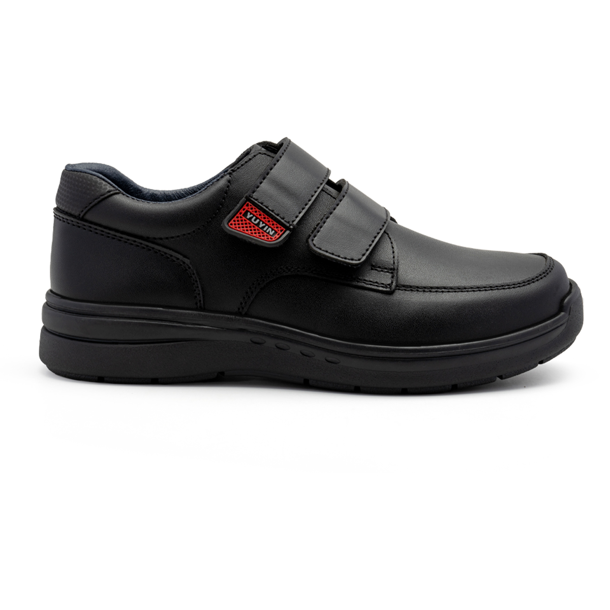 Calzado Yuyin Zapato Escolar Niño Negro Cómodo Y Duradero