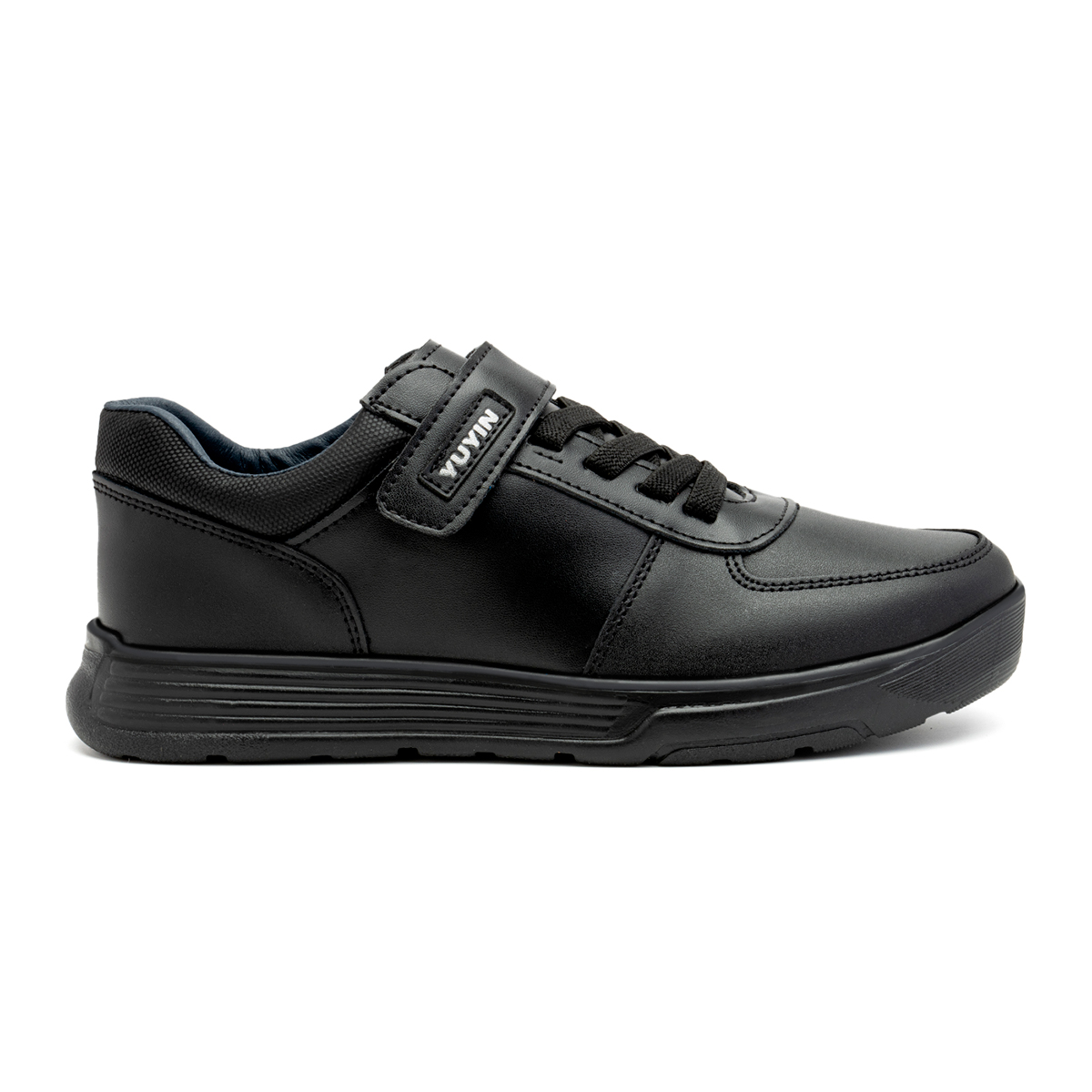 Calzado Yuyin Zapato Escolar Niño Negro Cómodo Y Duradero