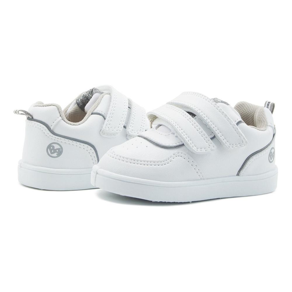 Foto 3 pulgar | Tenis Escolares Bubble Gummers Blancos Orus Velcro para Niños