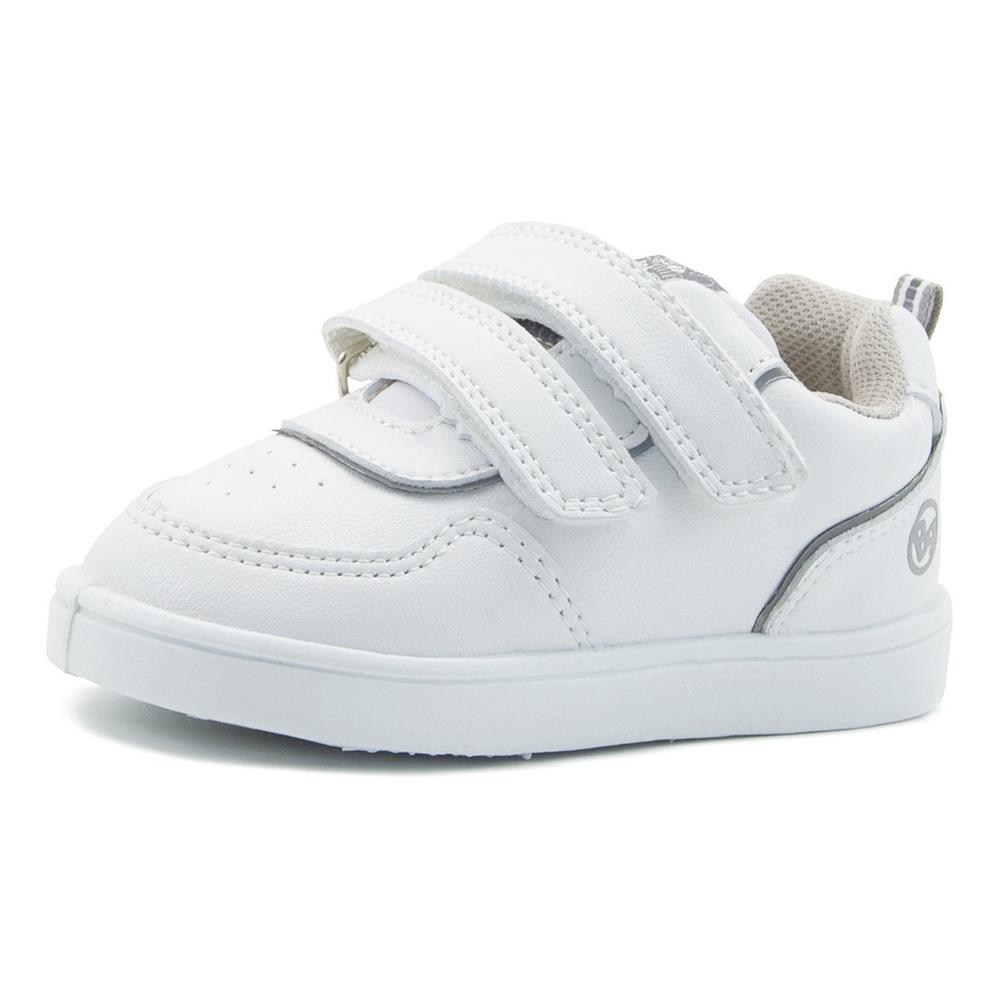 Foto 4 pulgar | Tenis Escolares Bubble Gummers Blancos Orus Velcro para Niños