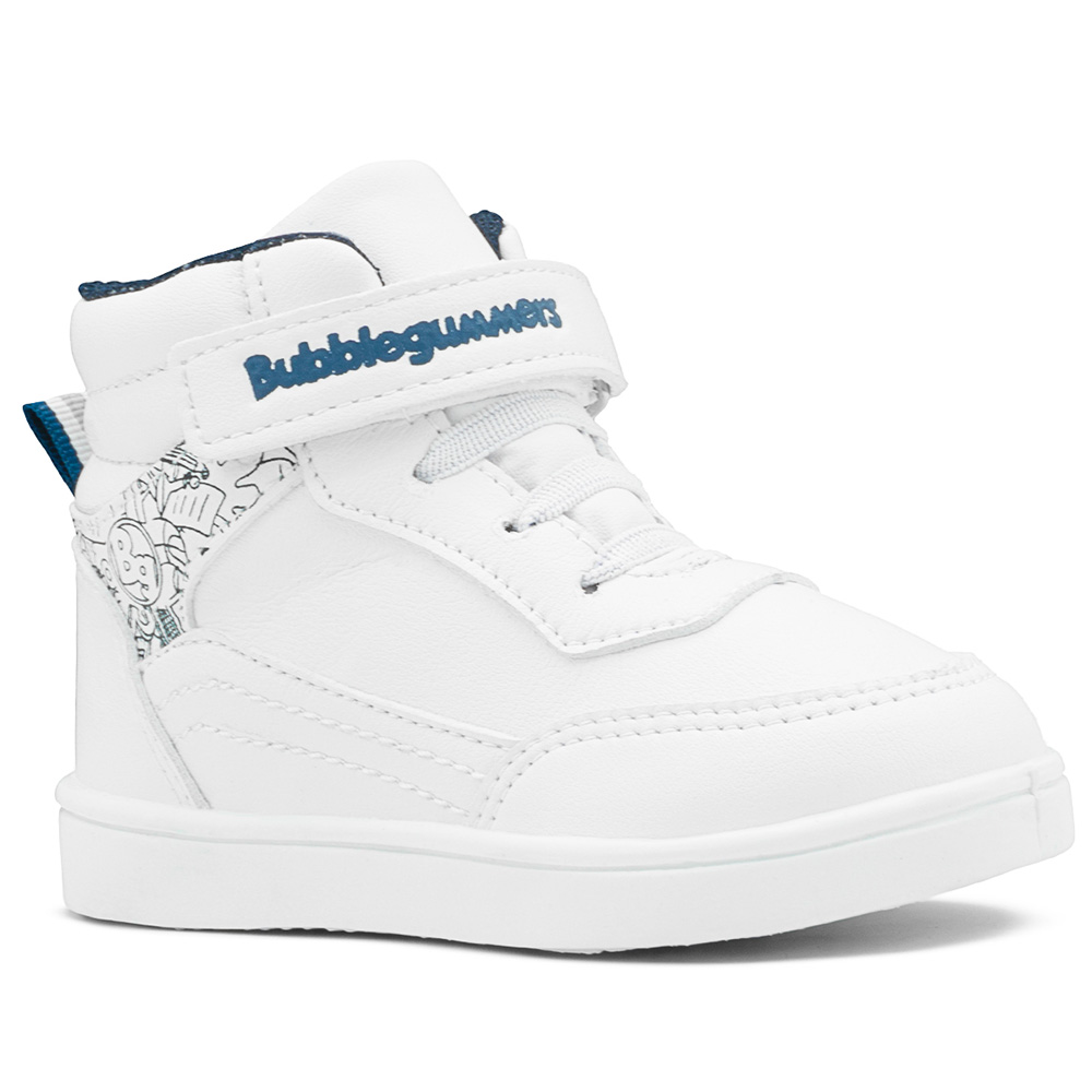 Foto 1 | Tenis Bota Escolar Bubble Gummers Niño Jucca Blanco/marino