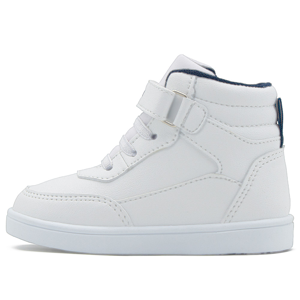 Foto 3 pulgar | Tenis Bota Escolar Bubble Gummers Niño Jucca Blanco/marino