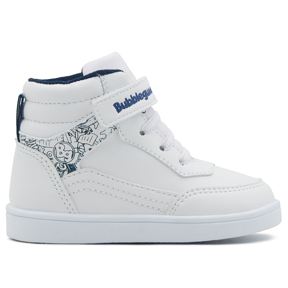 Foto 4 pulgar | Tenis Bota Escolar Bubble Gummers Niño Jucca Blanco/marino