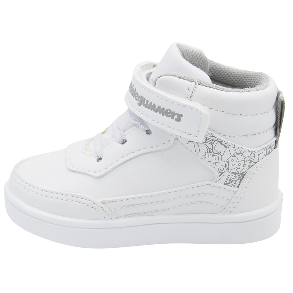Foto 4 pulgar | Tenis Bota Escolar Bubble Gummers Niño Jucca Blanco/gris