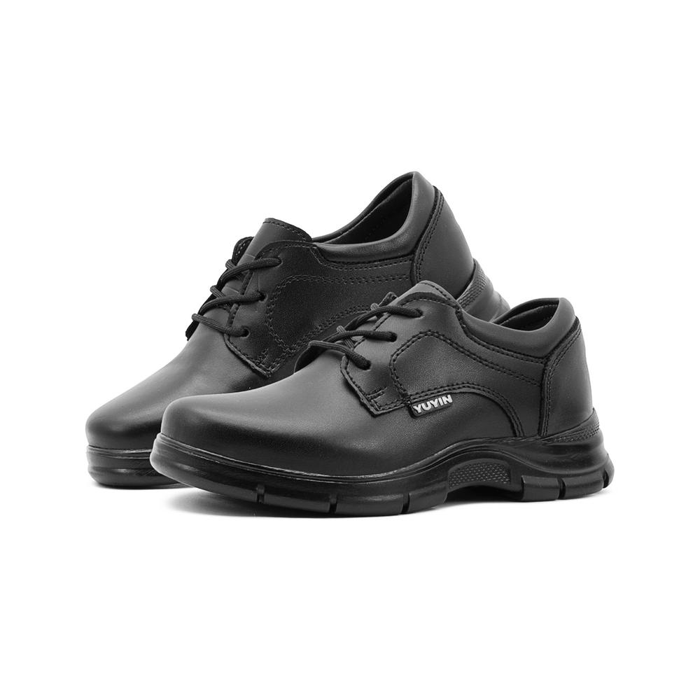 Foto 3 pulgar | Zapato Escolar Derby Yuyin Para Niño Casuales Piel Ligeros Negro