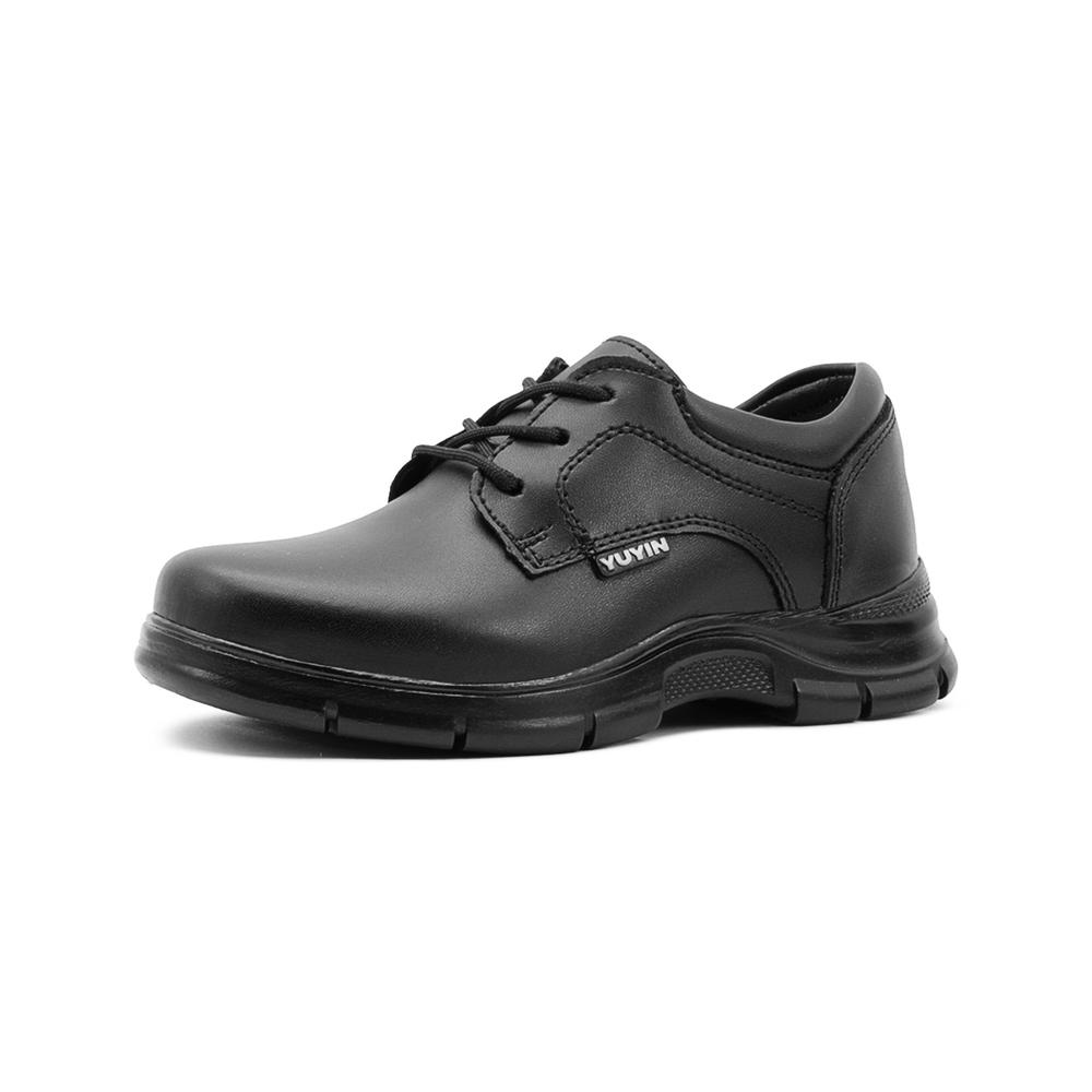Foto 5 pulgar | Zapato Escolar Derby Yuyin Para Niño Casuales Piel Ligeros Negro