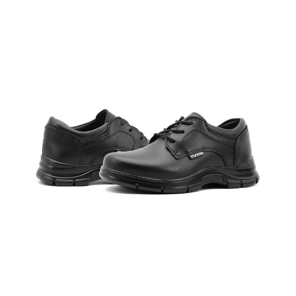 Foto 4 pulgar | Zapato Escolar Ligero Para Niño Antiderrapante Soporte Arco Negro
